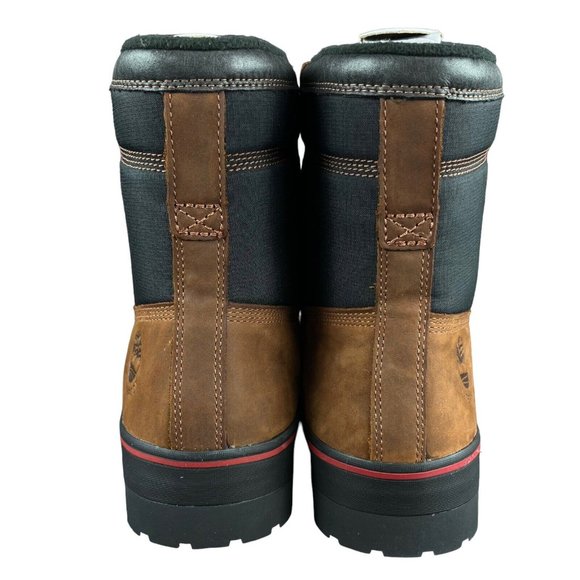 Timberland Spruce Mountain Warm Lined Rust Brown Leather Boots Men's Size 12 M - Picture 5 of 10